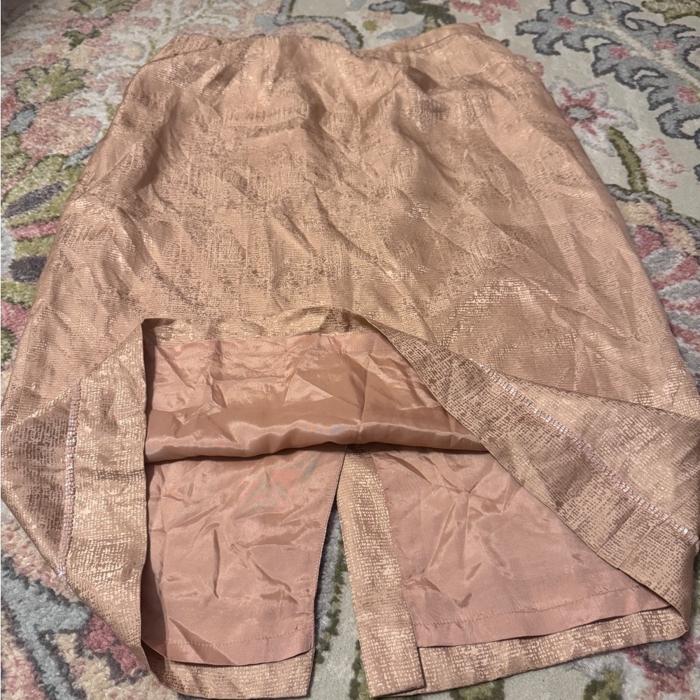 🍑 Adrianna papell peach silk skirt​​​